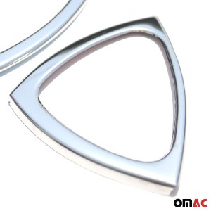 smart fortwo 450 Door Handle Covers - Omac - S.Steel - Gloss Silver - '98-'07